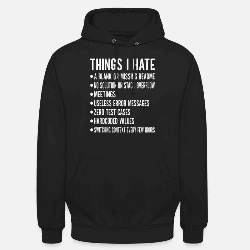 Programmeur Informaticien - Sweat-shirt à capuche unisexe - noir