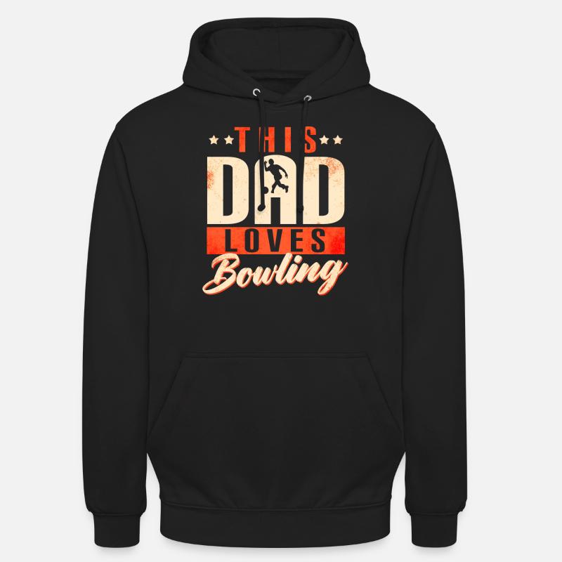 Père de bowling - Sweat-shirt à capuche unisexe - noir