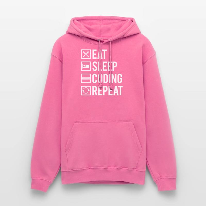 Eat Sleep Coding Repeat Dev Codeur Humour Sweat-shirt à capuche unisexe