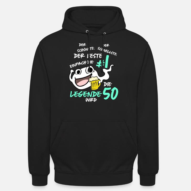 Die Legende Wird 50 Jahre - Unisex Hoodie - Schwarz