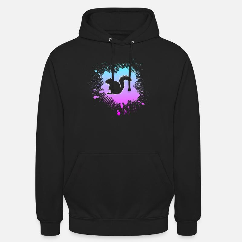 Eichhörnchen - Unisex Hoodie - Schwarz