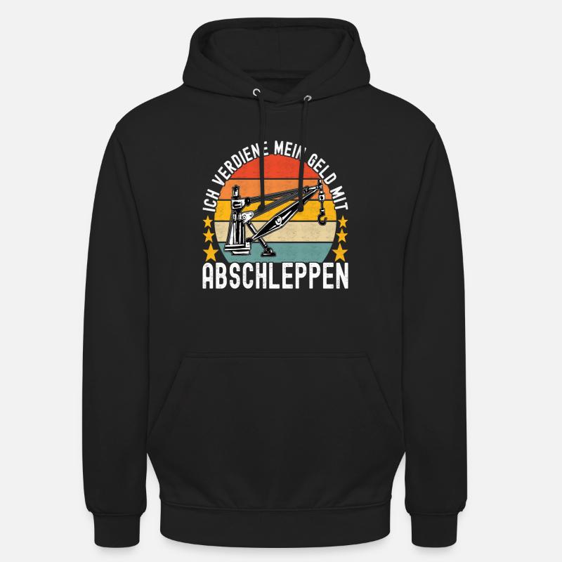 Abschleppwagen Abschleppdienst - Unisex Hoodie - Schwarz