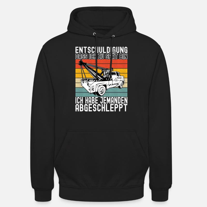 Abschleppwagen Abschleppdienst - Unisex Hoodie - Schwarz