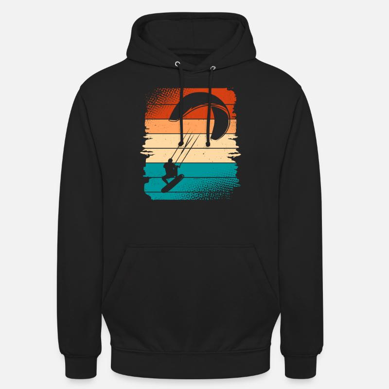 Kitesurfer Kitesurf Kitesurf - Sweat-shirt à capuche unisexe - noir
