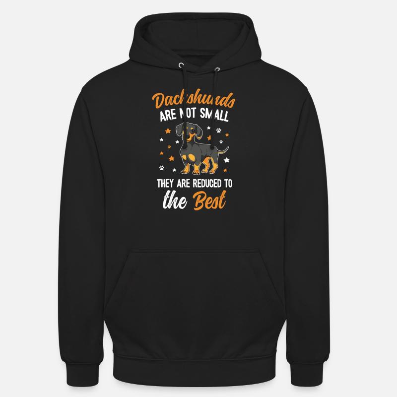 Maman teckel mignonne - Sweat-shirt à capuche unisexe - noir