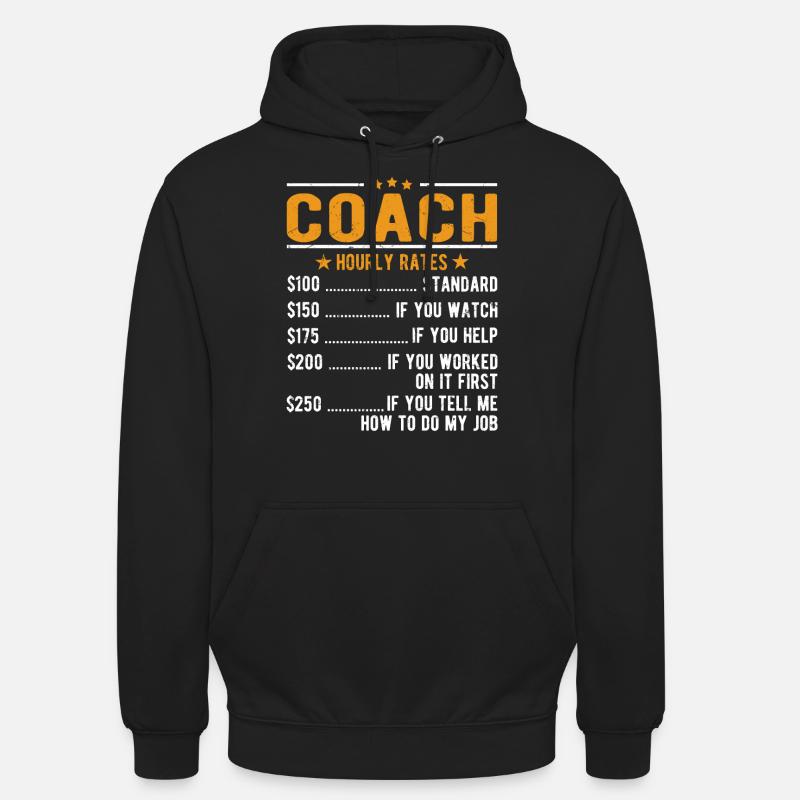 Trainer hourly wage - Unisex Hoodie - black
