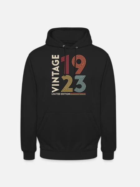 Original 1923 Vintage Vintage Retro Anniversary - Unisex Hoodie - black