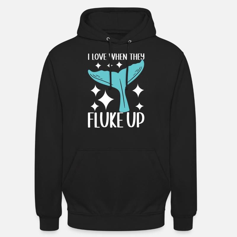 Observateurs de baleines - Sweat-shirt à capuche unisexe - noir