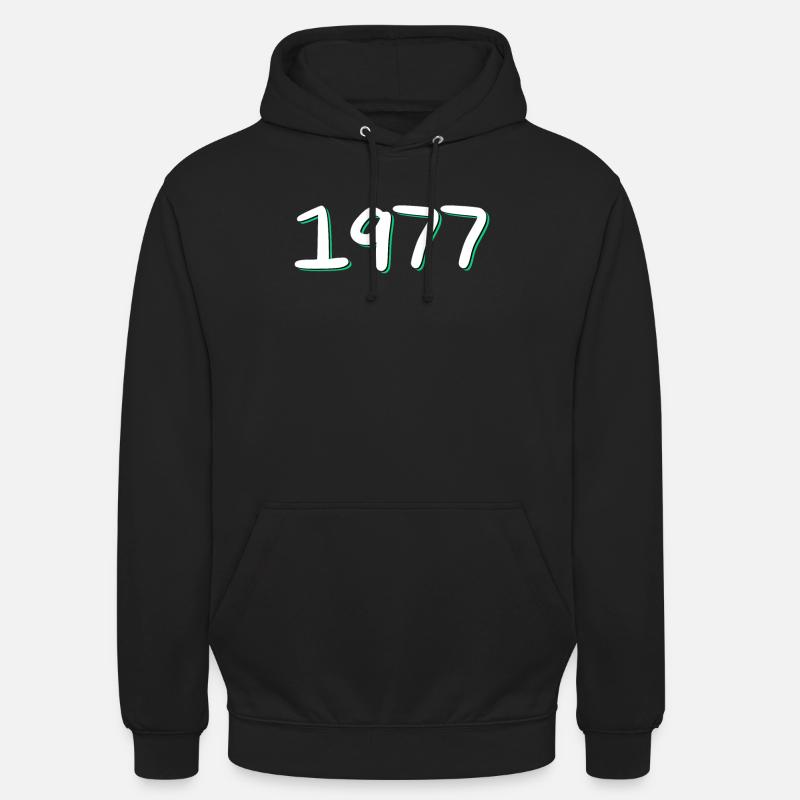 1977 Anniversaire - Sweat-shirt à capuche unisexe - noir