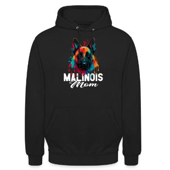 Malinois - Hundeliebhaber - Hundebesitzer - Unisex Hoodie - Schwarz - Vorne - Alina (178cm) & Michal (187cm)