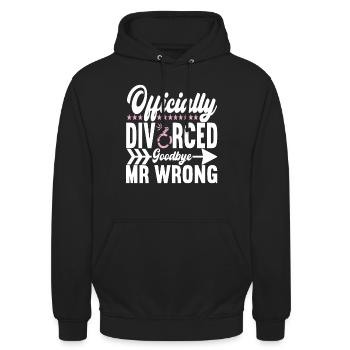Scheidung Geschieden - Unisex Hoodie - Schwarz - Vorne - Alina (178cm) & Michal (187cm)