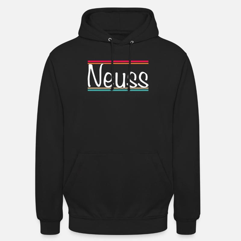Neuss - Sweat-shirt à capuche unisexe - noir