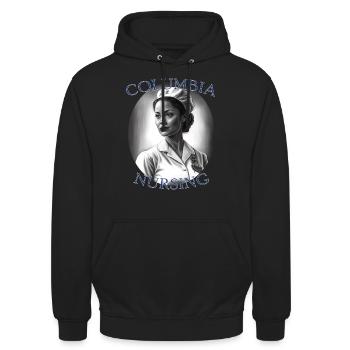 Infirmière de Columbia Infirmière future - Sweat-shirt à capuche unisexe - noir - Devant - Alina (178cm) & Michal (187cm)