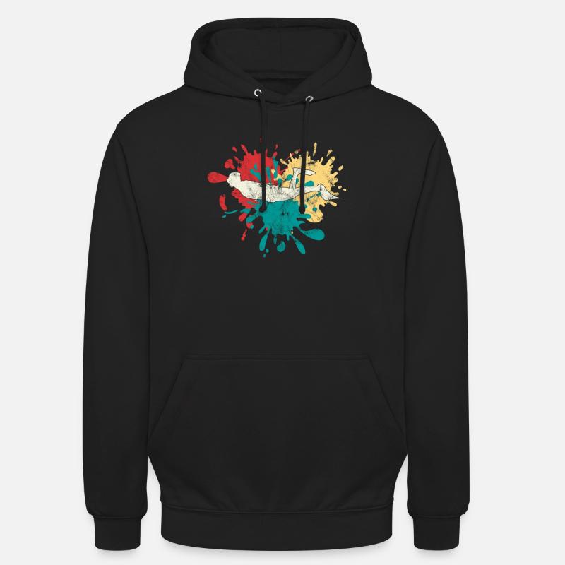 Plongeurs Silhouette de plongée - Sweat-shirt à capuche unisexe - noir