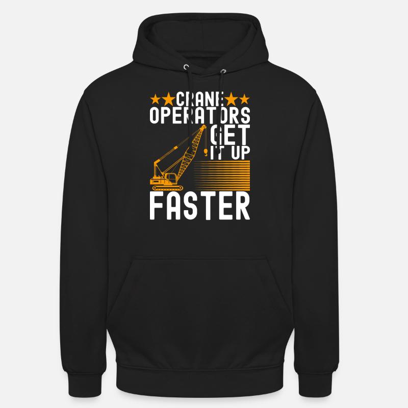 Kranführer Kranfahrer - Unisex Hoodie - Schwarz