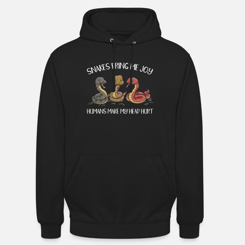 Propriétaire de serpent - Sweat-shirt à capuche unisexe - noir
