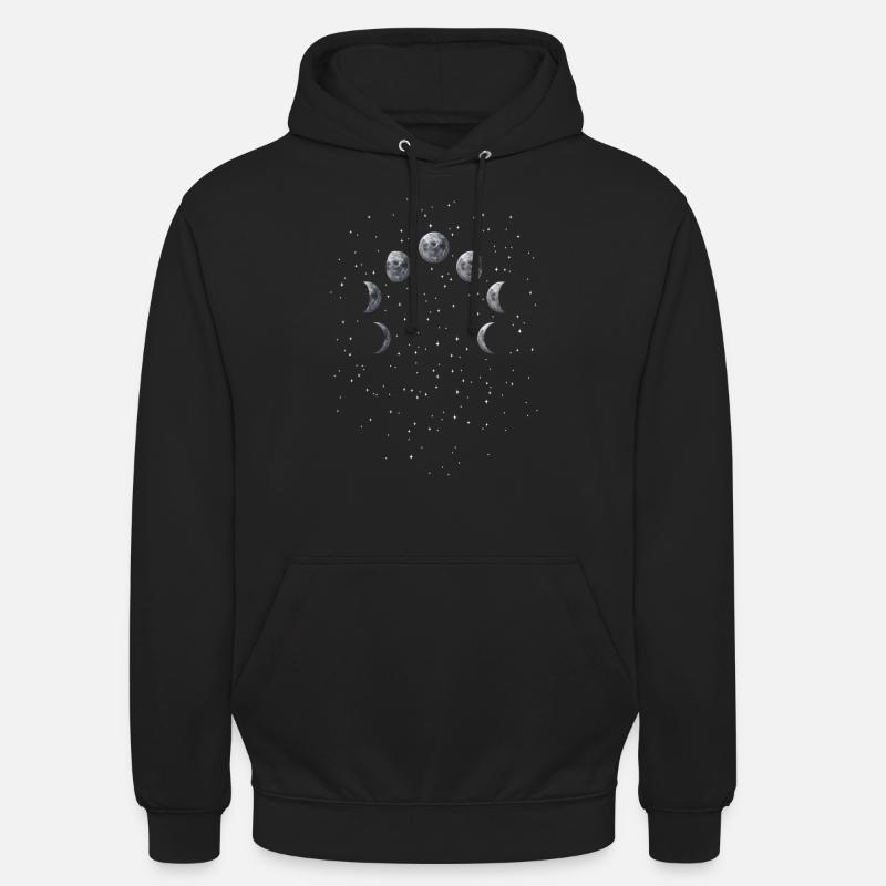 Télescope astronomique de l’éclipse lunaire - Sweat-shirt à capuche unisexe - noir