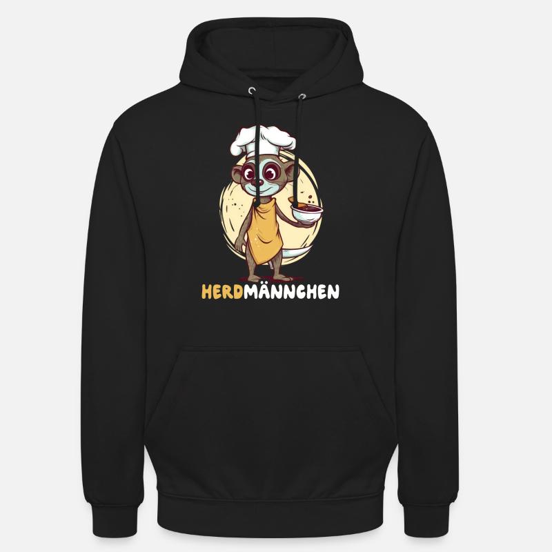 Herdmännchen Erdmännchen Koch - Unisex Hoodie - Schwarz