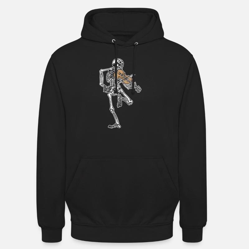 Skeleton Violin - Unisex Hoodie - black