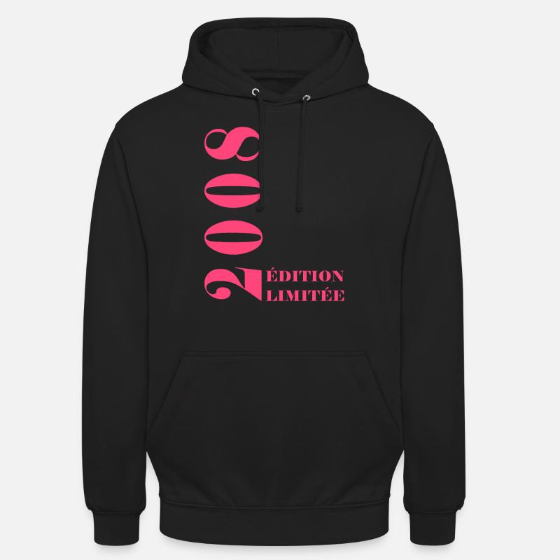 Edition limitée 2008 - Sweat-shirt à capuche unisexe - noir