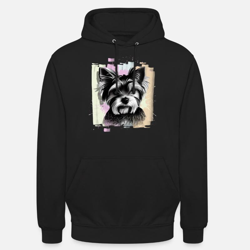 Yorkshire Terrier - Sweat-shirt à capuche unisexe - noir