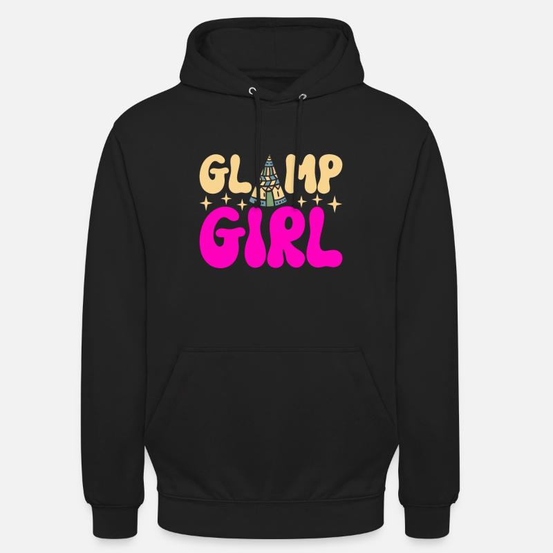 Glamping Glamper - Sweat-shirt à capuche unisexe - noir