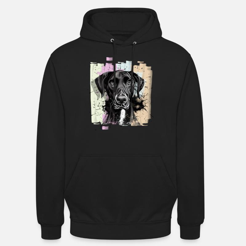 Chien Dogue Dogue Noir - Sweat-shirt à capuche unisexe - noir