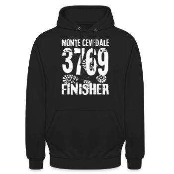 Monte Cevedale Berg Ortler Alpen Italien Südtirol - Unisex Hoodie - Schwarz - Vorne - Alina (178cm) & Michal (187cm)