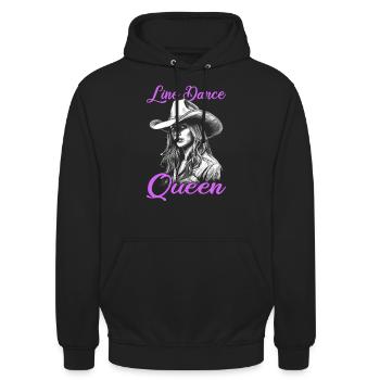 Danse en ligne | Musique country Danse en ligne - Sweat-shirt à capuche unisexe - noir - Devant - Alina (178cm) & Michal (187cm)