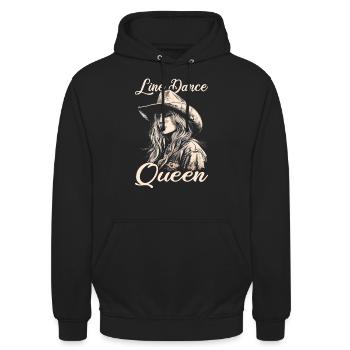 Danse en ligne | Musique country Danse en ligne - Sweat-shirt à capuche unisexe - noir - Devant - Alina (178cm) & Michal (187cm)