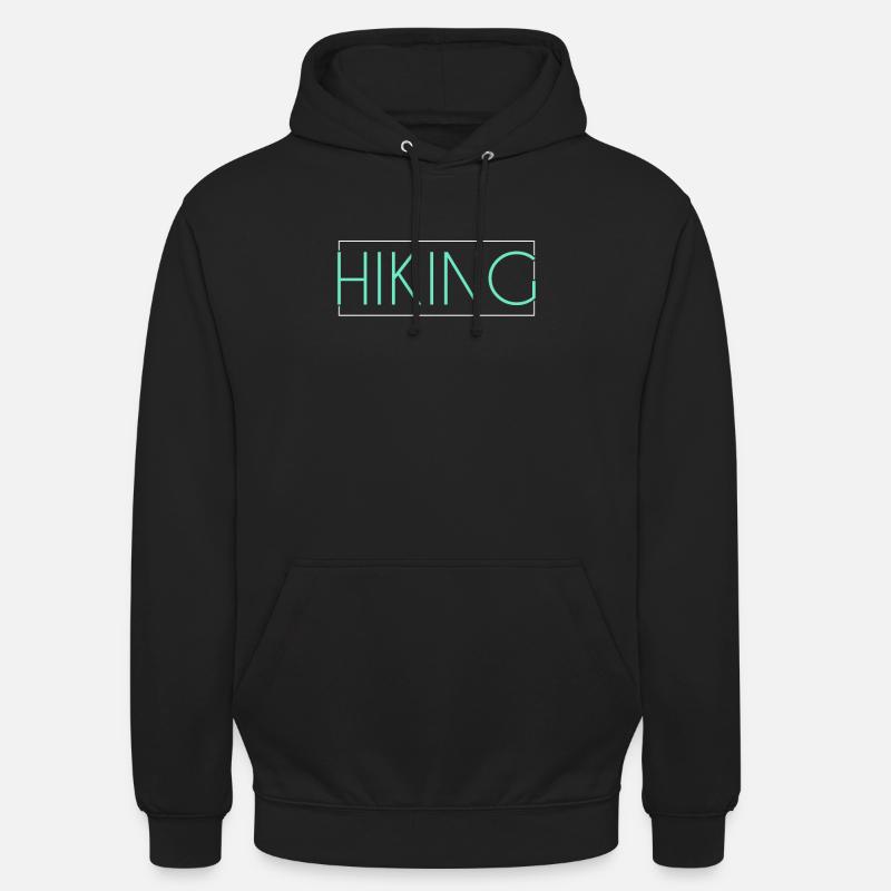 Lettrage de randonnée - Sweat-shirt à capuche unisexe - noir