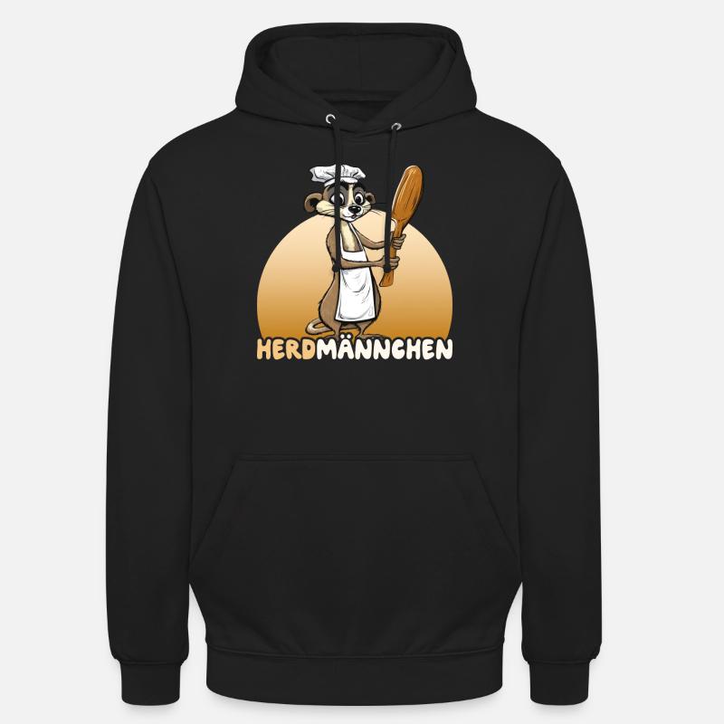 Herdmännchen Erdmännchen Koch - Unisex Hoodie - Schwarz