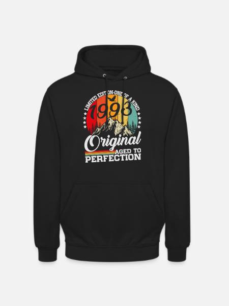 Vintage 1993 Vintage Retro Birthday Gift - Unisex Hoodie - black