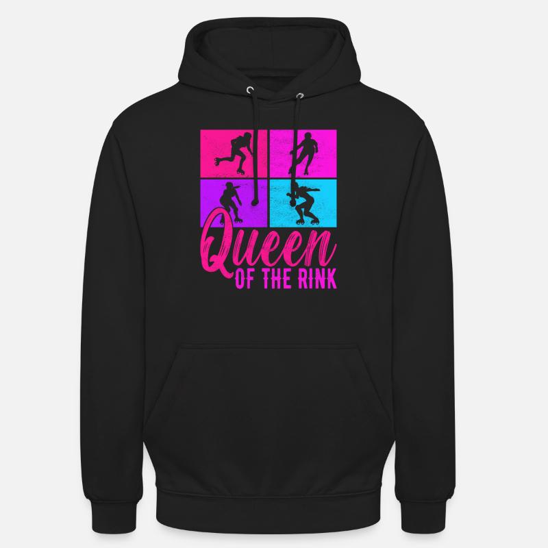 Roller derby - Sweat-shirt à capuche unisexe - noir