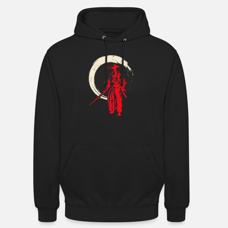 Guerrier Samouraï Rétro - Sweat-shirt à capuche unisexe - noir
