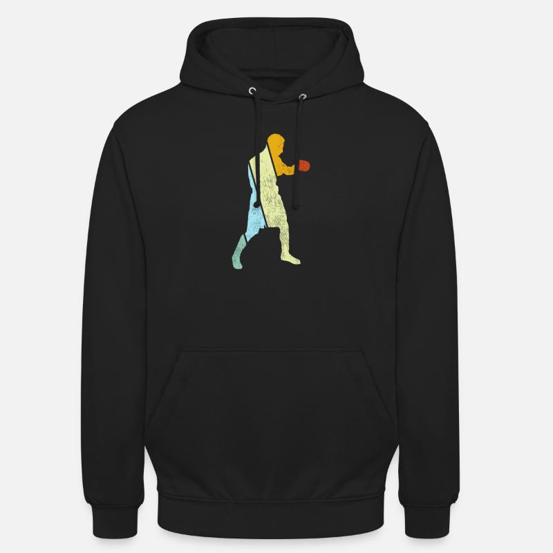 Boxe Rétro - Sweat-shirt à capuche unisexe - noir