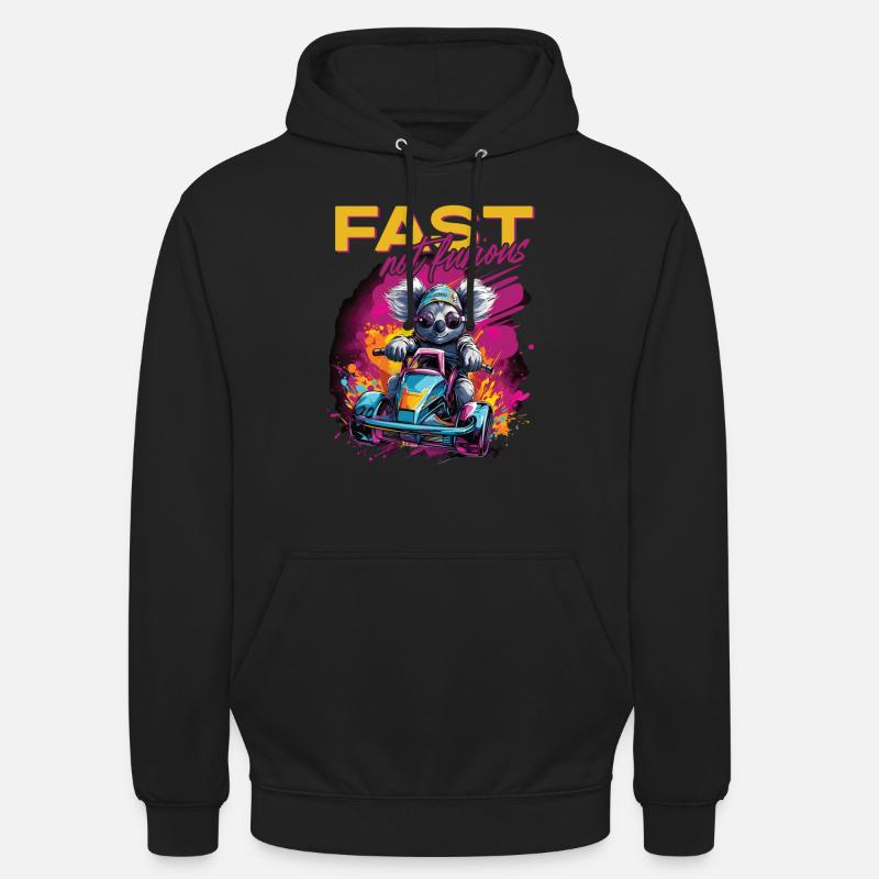 Fast Not Furious Koala Bear - Sweat-shirt à capuche unisexe - noir