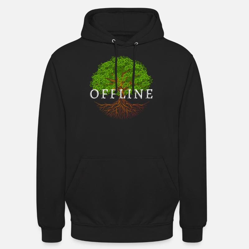 Offline Tree - Unisex Hoodie - Schwarz