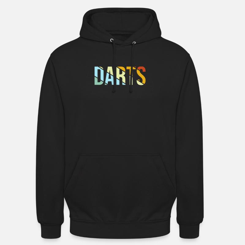 Fléchettes Rétro - Sweat-shirt à capuche unisexe - noir
