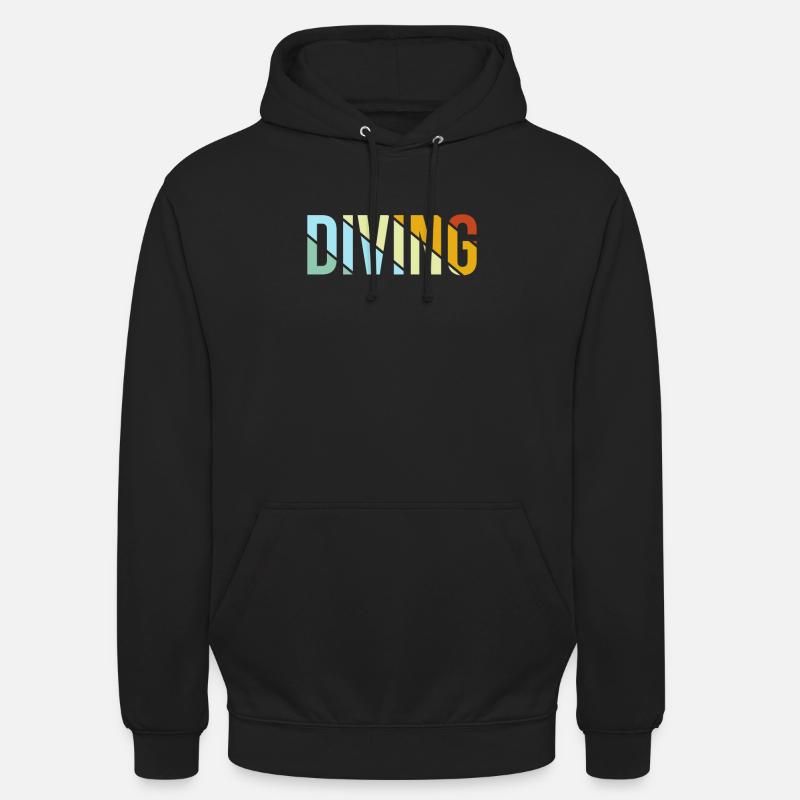 Plongée Rétro - Sweat-shirt à capuche unisexe - noir