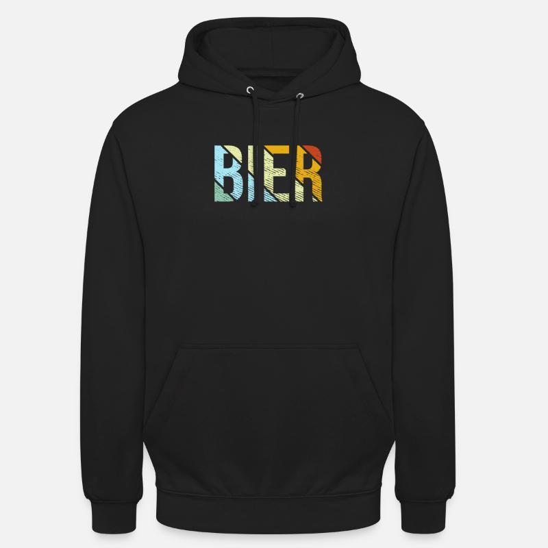 Bière rétro - Sweat-shirt à capuche unisexe - noir