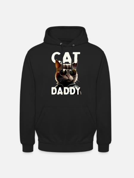 Kat Far Katte Far Kat Far Far Fars Dag Kat - Hættetrøje unisex - sort