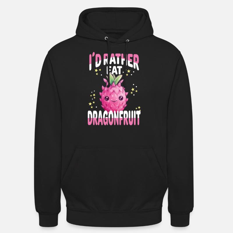 Fruit du dragon Kawaii - Sweat-shirt à capuche unisexe - noir