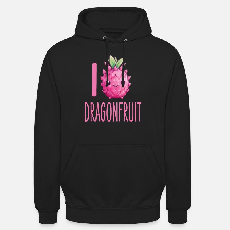 Fruit du dragon Kawaii - Sweat-shirt à capuche unisexe - noir