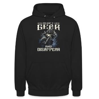 Motorcyclist Sayings | Motorcycle & Biker - Unisex Hoodie - black - Front - Alina (178cm) & Michal (187cm)
