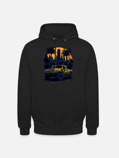 Offroad-Abenteuer | 4x4 - Unisex Hoodie - Schwarz