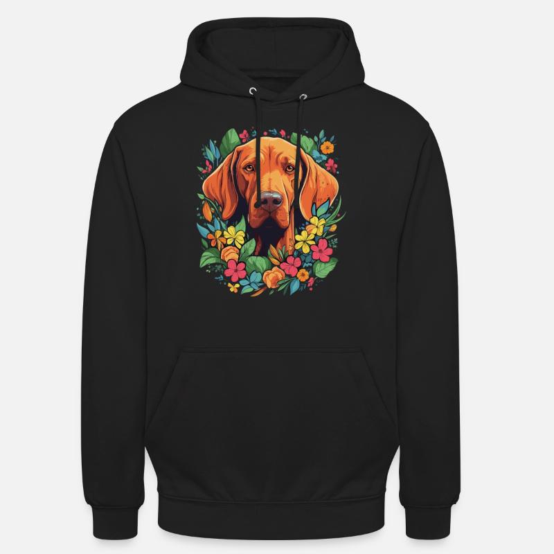 Cadeau de chien Vizsla - Sweat-shirt à capuche unisexe - noir