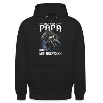Motorradfahrer Sprüche | Motorrad & Biker - Unisex Hoodie - Schwarz - Vorne - Alina (178cm) & Michal (187cm)