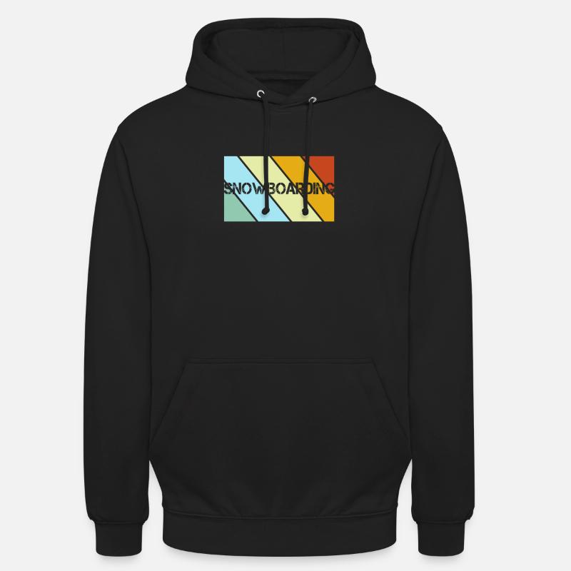 Snowboard Rétro - Sweat-shirt à capuche unisexe - noir