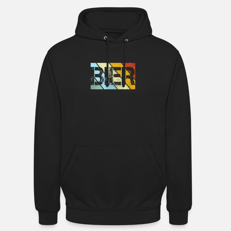 Bière Rétro - Sweat-shirt à capuche unisexe - noir